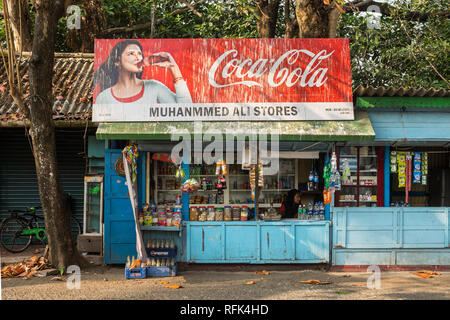 Kiosk, Cochin, Kerala, Indien Stockfoto