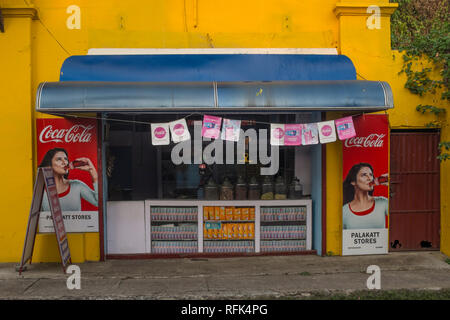 Kiosk, Cochin, Kerala, Indien Stockfoto