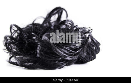Zubehör Haarband, um ein Haar bun auf weißem Hintergrund Stockfoto