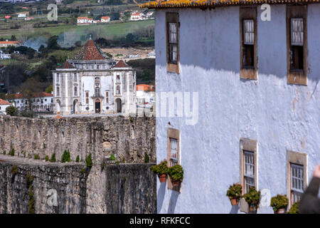 Anzeigen von: Santuario do Senhor Jesus da Pedra von Óbidos, Portugal Stockfoto