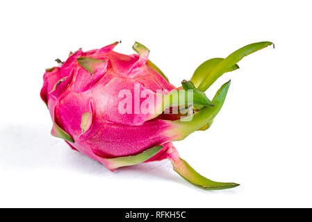 Dragon Obst (pitaya, pitahaya) auf weißem Hintergrund Stockfoto