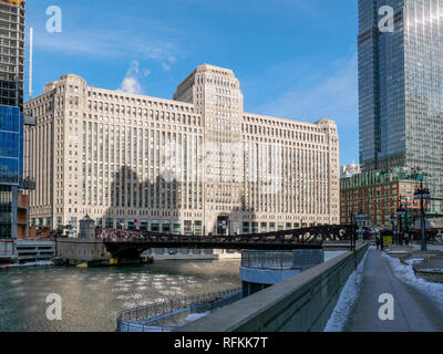 Der Merchandise Mart in Chicago, Illinois. Stockfoto