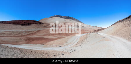 Wanderweg vom Berg Montana Rajada in Teneriffa. Stockfoto