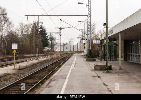 Bahnhof Horn-Bad Meinberg 20160311 1. Stockfoto