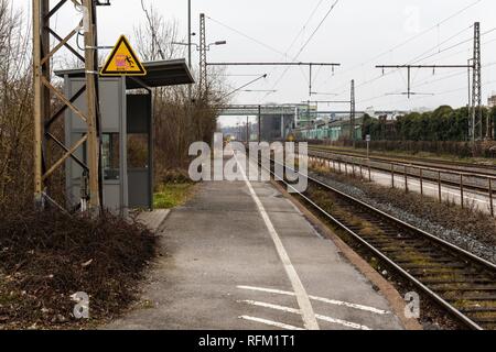 Bahnhof Horn-Bad Meinberg 20160311 2. Stockfoto