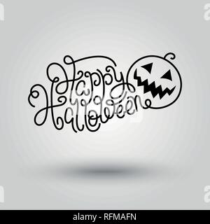 Vektor stilisierte Hand-Schrift auf schwarzem Hintergrund. Stock Vektor