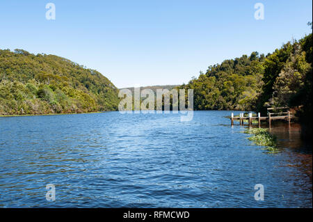 Corinna Fähre, Tasmanien, Australien Stockfoto