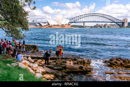 23. Dezember 2018, Sydney Australien: Menschen, die Hochzeit und touristischen Bilder vor der Oper von Sydney, NSW Australien Stockfoto