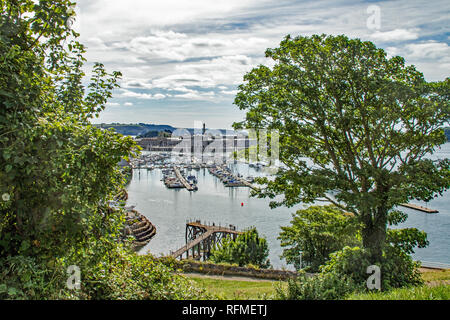 Royal William Yard Plymouth vom Mount Wise Stockfoto