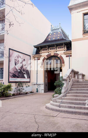 Das Institut Lumière, Museum Louis Lumière, äußeren Gebäude, Lyon, Frankreich Stockfoto