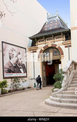 Eingang des Instituts Lumière, Museum Louis Lumière, Außengebäude, Lyon Frankreich Stockfoto