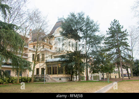 Das Institut Lumière, Museum Louis Lumière, äußeren Gebäude, Lyon, Frankreich Stockfoto