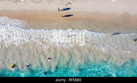 Anse de Grande physiologischer Kochsalzlösung oder Salines Strand, Saint Barthélemy oder St Barths oder St Barts, Karibik Stockfoto