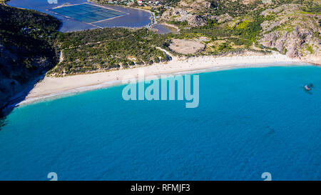 Anse de Grande physiologischer Kochsalzlösung oder Salines Strand, Saint Barthélemy oder St Barths oder St Barts, Karibik Stockfoto