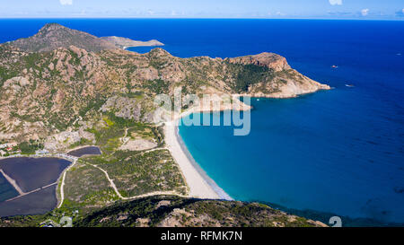 Anse de Grande physiologischer Kochsalzlösung oder Salines Strand, Saint Barthélemy oder St Barths oder St Barts, Karibik Stockfoto