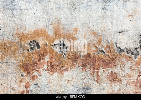 Gerissenen Beton vintage Wand Hintergrund. Closeup Textur abstrakte alte Mauer Hintergrund. Stockfoto