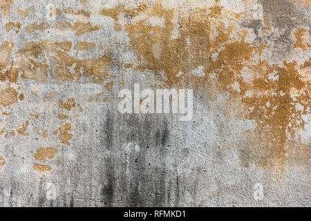 Gerissenen Beton vintage Wand Hintergrund. Closeup Textur abstrakte alte Mauer Hintergrund. Stockfoto