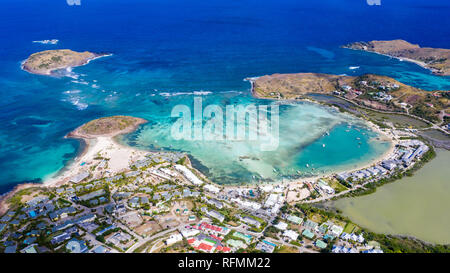 Grand Cul De Sac Beach, Saint Barthélemy oder St Barths oder St Barts, Karibik Stockfoto