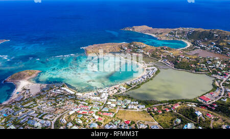 Grand Cul De Sac Beach, Saint Barthélemy oder St Barths oder St Barts, Karibik Stockfoto