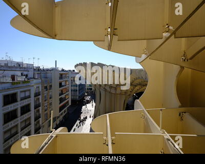 Metropol Parasol Pilze Vordach Las Setas de la Encarnación Sevilla Spanien Stockfoto