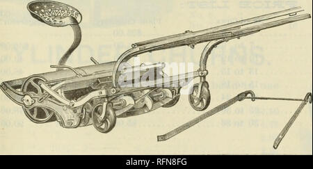 . Illustriert und Beschreibender Katalog der Garten, Feld und Blumensamen: landwirtschaftliche und gartenbauliche implementiert, Düngemittel, etc.. Blumen Samen Kataloge; Pflanzen, Zierpflanzen, Gemüse Samen Kataloge Kataloge; Gartengeräte und Zubehör Kataloge; kommerzielle Kataloge Maine Portland. Pferd Rasenmäher. Mit dem Sitz, kann der Fahrer die Fahrt, die Erhöhung der rollenden Pow-er; mit Wellen das Pferd lenkt die Maschine entweder in die Vorwärts- oder Rückwärtsbewegung, und mit der Seite Entwurf einer Anlage, das Pferd geht auf das geschnittene Gras. Ohne Seat&amp; Wellen 30. $ 70 00"""" 35&q Stockfoto