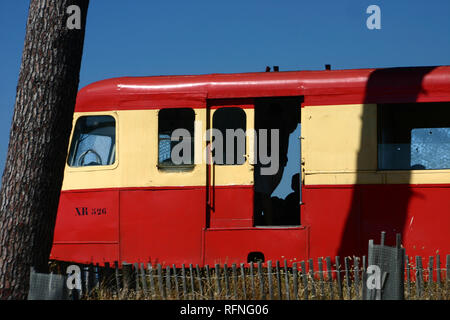 Korsika, Balagne den alten Bahnhof folgt der Küste, eine unvergessliche Reise... Stockfoto