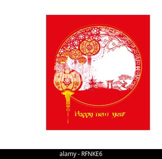 Mid-Autumn Festival für Chinese New Year Stock Vektor