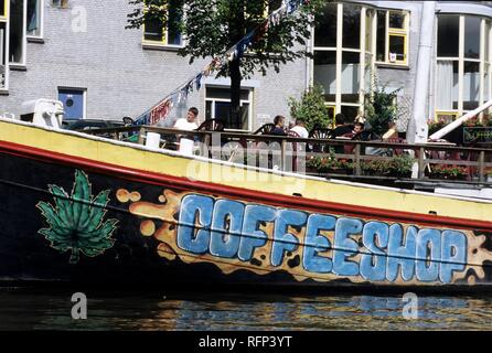 Coffeeshop, legalisierte Droge verkaufen, Amsterdam, Niederlande Stockfoto