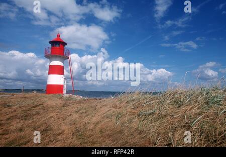 Grisetaodde Leuchtturm, Neno-Sund, Limfjord, Nordjütland, Dänemark Stockfoto