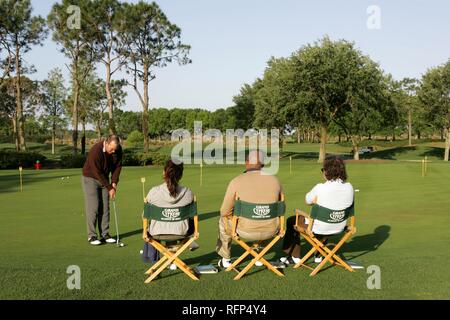 Anfänger Kurs, Golf Academy, die Golfschule im Grand Cypress Golf Course, Orlando, Florida, USA Stockfoto