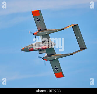 North American Rockwell OV-10B Bronco der Bronco Demo Team. Stockfoto