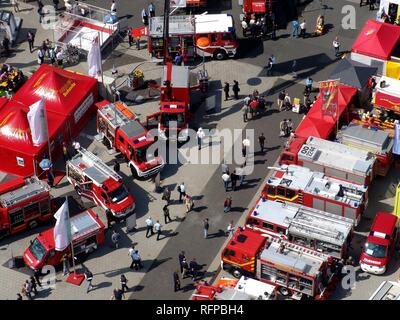 DEU, Bundesrepublik Deutschland, Hannover: Hannover Messe. Interschutz, weltweit größte Messe für Feuerwehr, Stockfoto