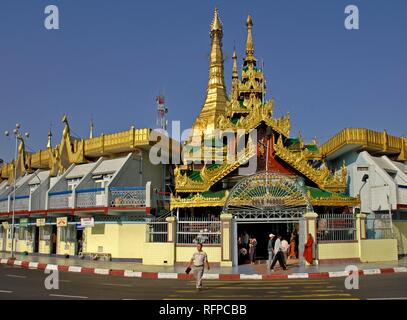Sule Pagode, Yangon, Rangun, Myanmar, Birma Stockfoto