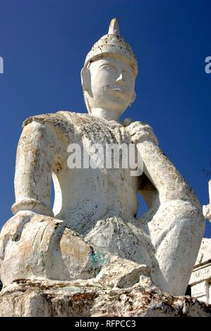 Guardian Abbildung, Set-taw-ya-Pagode, Mingun, Myanmar, Birma Stockfoto