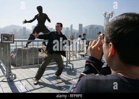 Kowloon, Tsim Sha Tsui, Starwalk, Hongkong, China Stockfoto