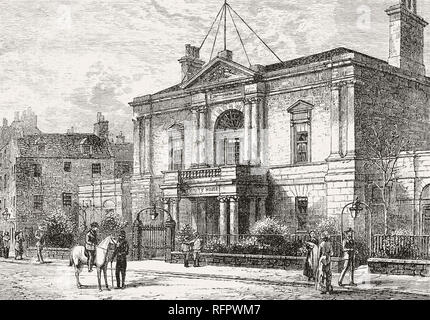 Mariner's Krankenhaus, Trinity House, Edinburgh, Schottland, 19. Jahrhundert Stockfoto