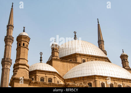 Die großen Muhammad Ali Alabaster Moschee Zitadelle von Kairo, Ägypten. Stockfoto