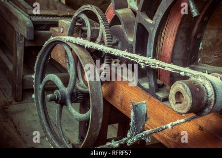 Alte antike Landmaschinen. Stockfoto