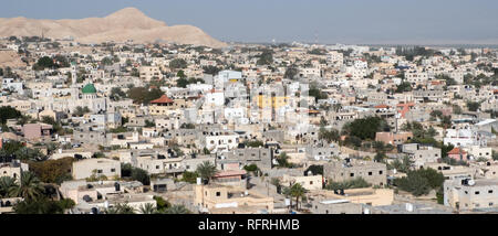 Panoramablick auf die antike Stadt Jericho in Palästina Stockfoto