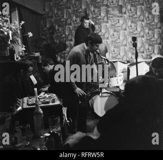 Neue walisische Jazz Orchestra in der New Moon, Cardiff, Jan 17 1967 Stockfoto