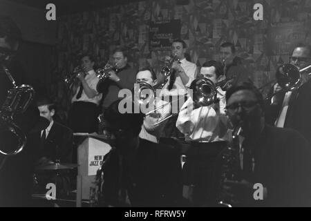 Neue walisische Jazz Orchestra in der New Moon, Cardiff, Jan 17 1967 Stockfoto
