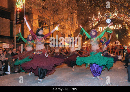 Die Falles (Las Fallas) Festival, UNESCO immaterielles Kulturerbe, Valencia, Valencia, Spanien, Europa Stockfoto