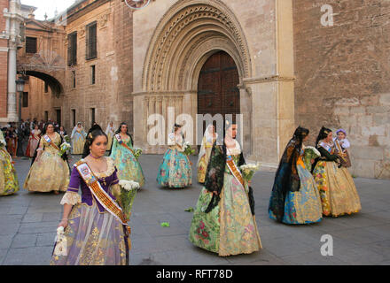 Die Falles (Las Fallas) Festival, UNESCO immaterielles Kulturerbe, Valencia, Valencia, Spanien, Europa Stockfoto