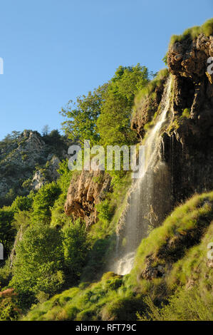 Saint-Maurin Wasserfall Naturschutzgebiet, in der Nähe von La Palud-sur-Verdon in der Verdon Schlucht Regional Park, Alpes-de-Haute-Provence, Provence, Frankreich Stockfoto