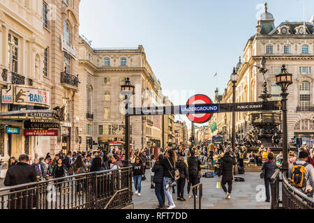 Piccadilly Circus, London, England, Vereinigtes Königreich, Europa Stockfoto