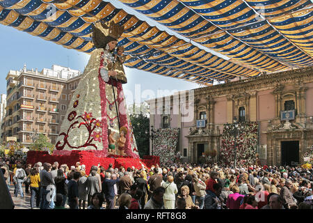 Die Falles (Las Fallas) Festival, UNESCO immaterielles Kulturerbe, Valencia, Valencia, Spanien, Europa Stockfoto