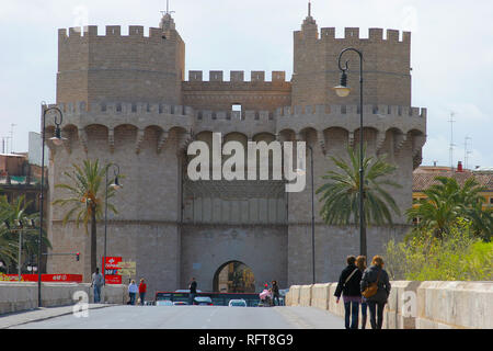 Die Quart Towers, Valencia, Valencia, Spanien, Europa Stockfoto