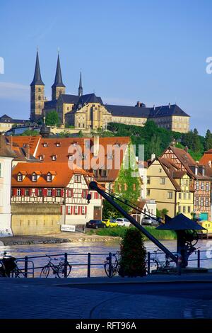 Umgebung Der alte Schlachthof, Bamberg, Weltkulturerbe der UNESCO, Bayern, Deutschland, Europa Stockfoto