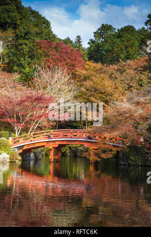 Brücke, Halle, Bentendo Daigoji Tempel, Kyoto, Japan, Asien Stockfoto