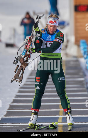 Lenzerheide, Schweiz. 26 Jan, 2019. Nadine Horchler während der 2019 IBU Biathlon WM Frauen 10 km Verfolgungswettkampf in Lenzerheide. Credit: Rolf Simeon/Alamy leben Nachrichten Stockfoto